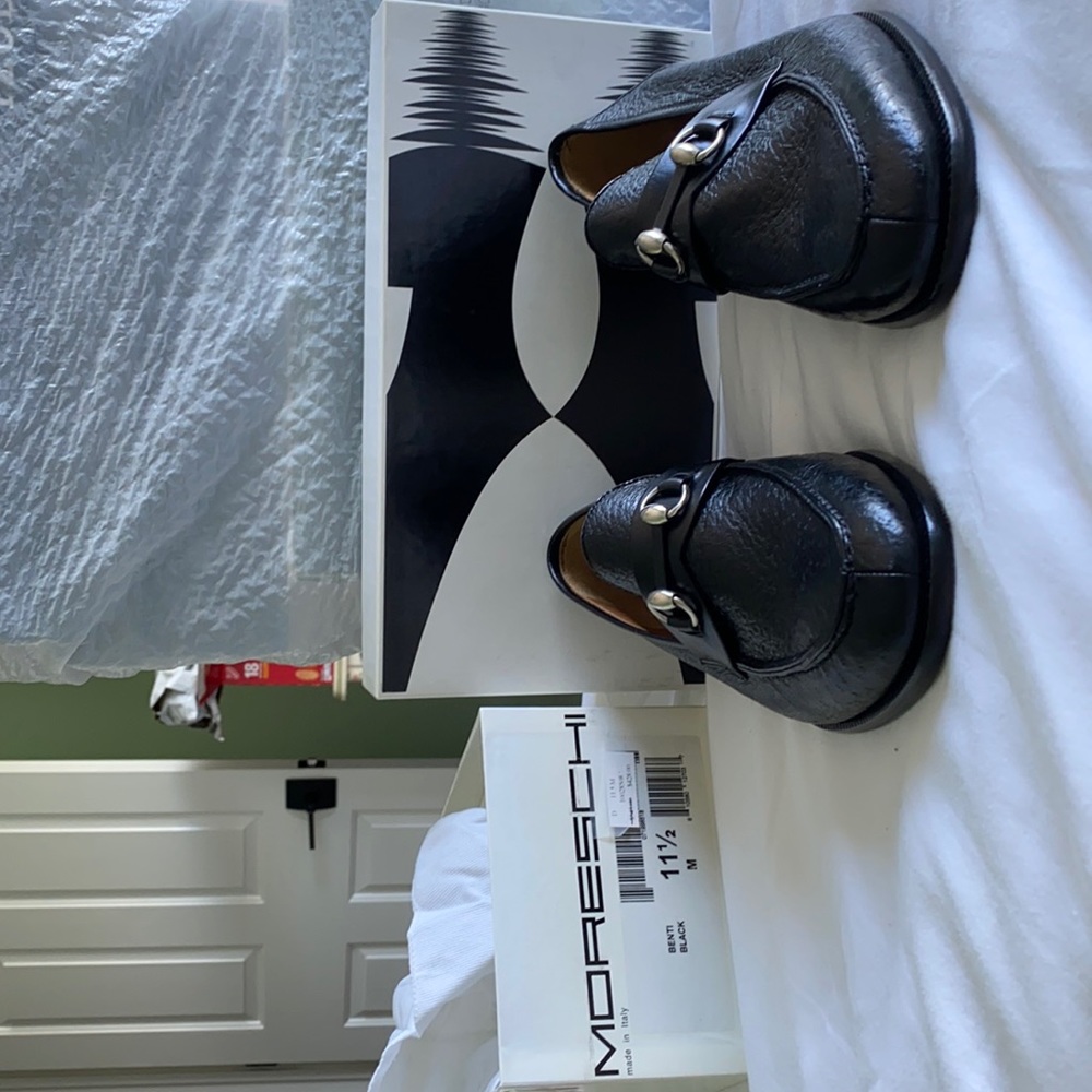MORESCHI made in Italy   Benti Black          Size 11 1/2. NIB.